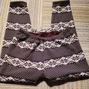 Womens Lined Fleece leggings